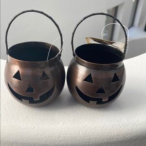 Halloween Pumpkin Lanterns - Set of 2